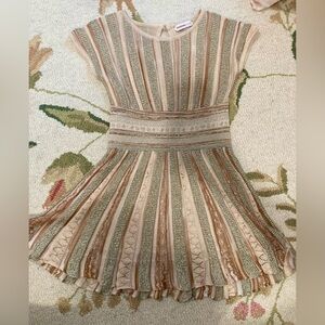 Missoni Kids champagne metallic dress Size 4T